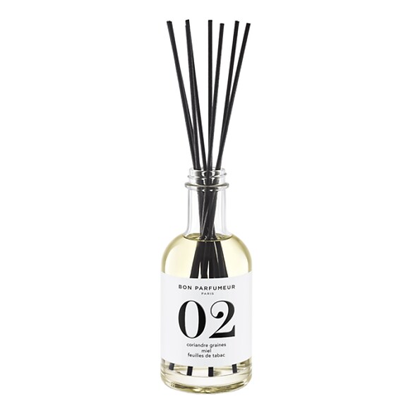 02 Graine de coriandre, Miel, Feuille de tabac - Diffuseur, BON PARFUMEUR